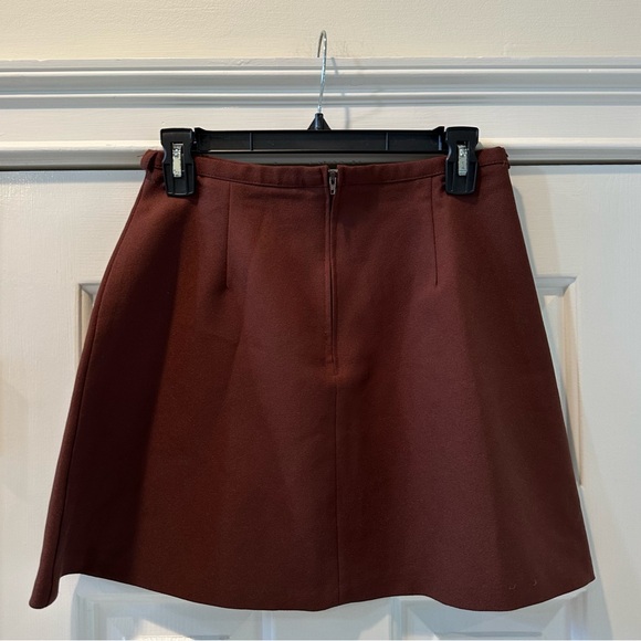 Vintage Brown A Line Skirt - Picture 2 of 4